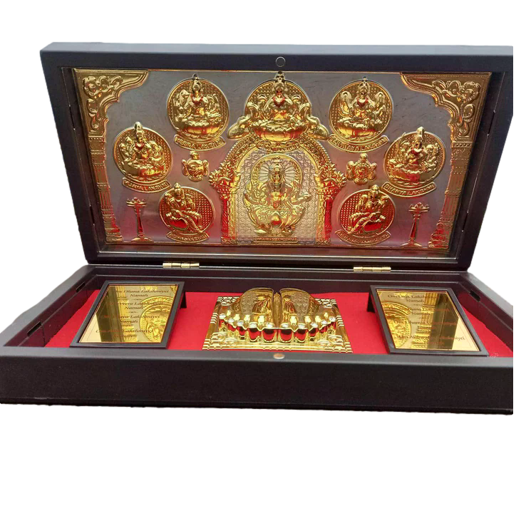 Golden Ashtalakshmi Padam Box