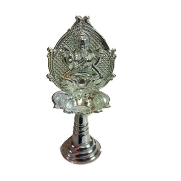 German Silver Lakshmi Diya