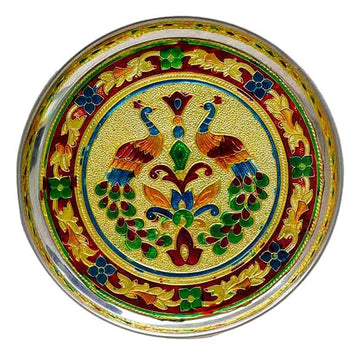 Minakari peacock Design